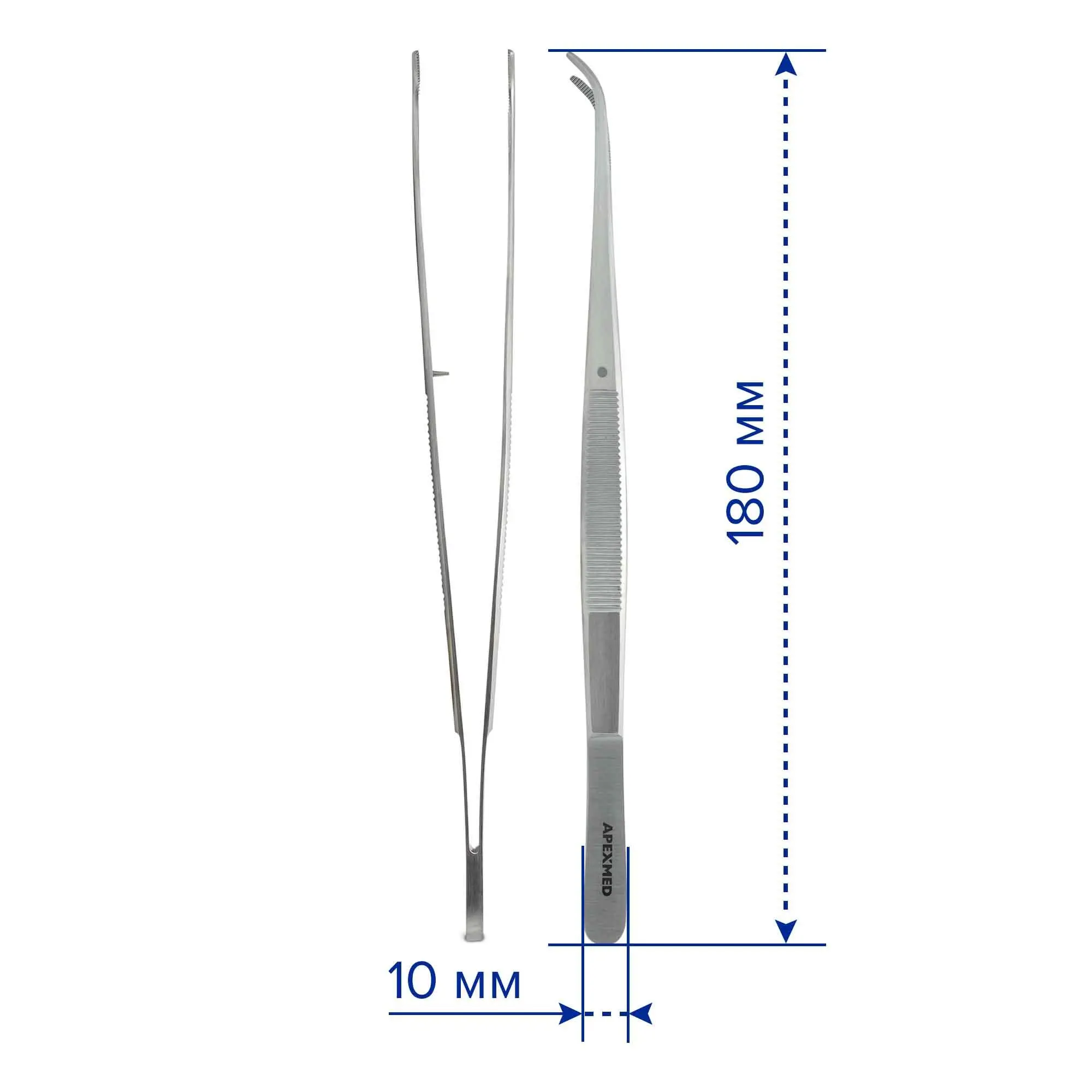 Пинцет анатомический Standard, прямой, 145 мм, Apexmed